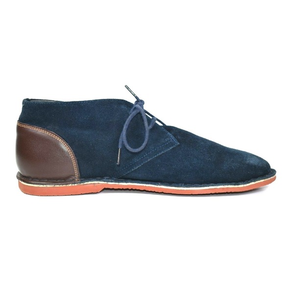 Joseph Abboud Collection Men\'s Blue Suede Leather Chukka Boots Size 11 main image 8